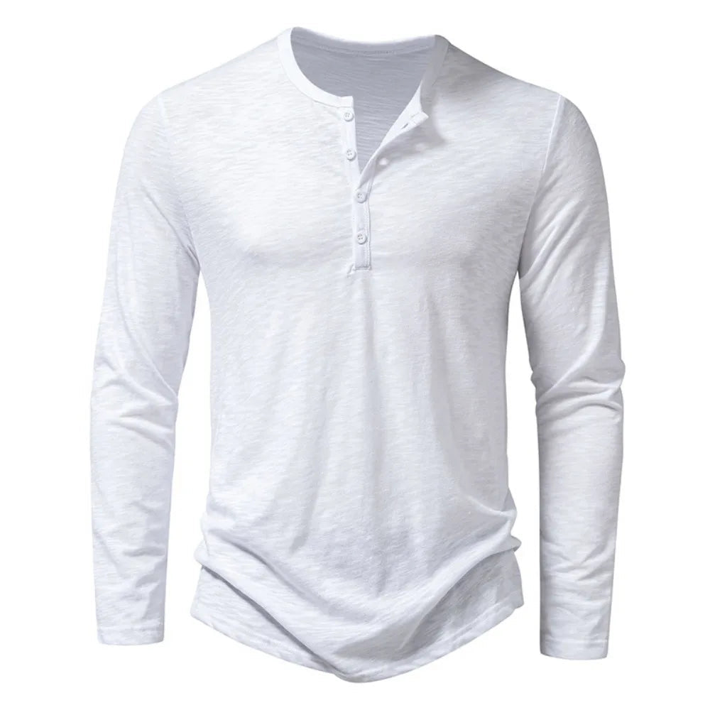 Henley Langarmshirt