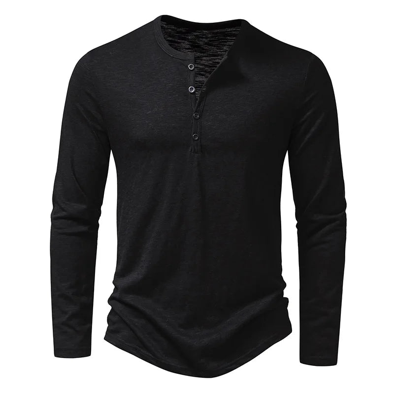Henley Langarmshirt