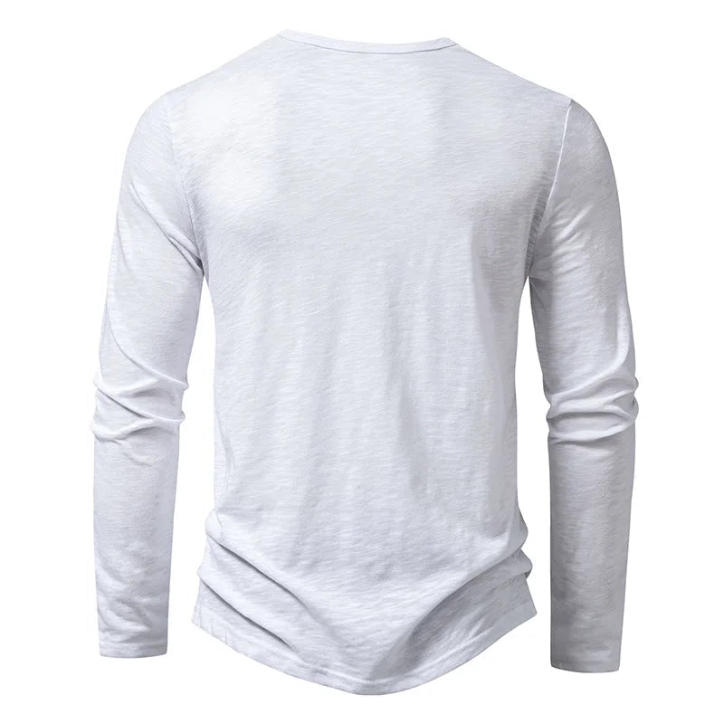 Henley Langarmshirt