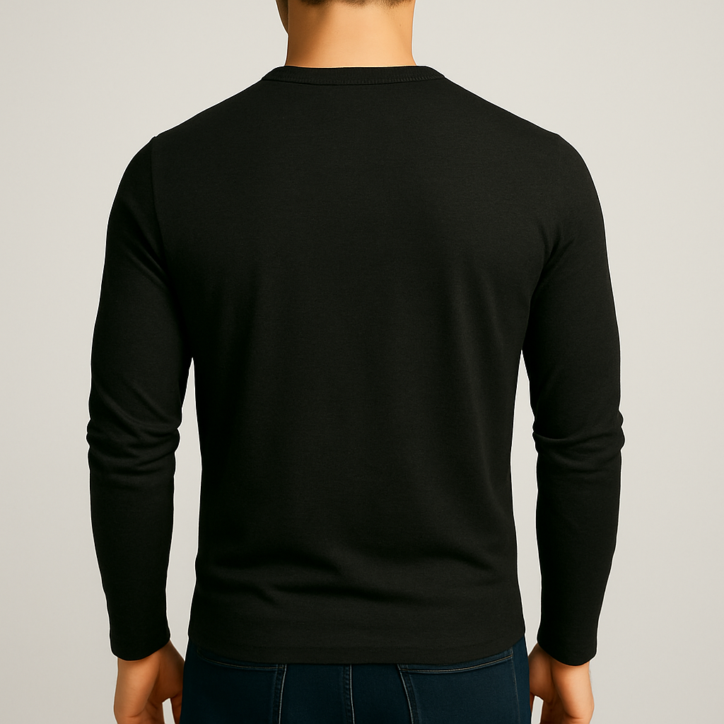 Henley Langarmshirt